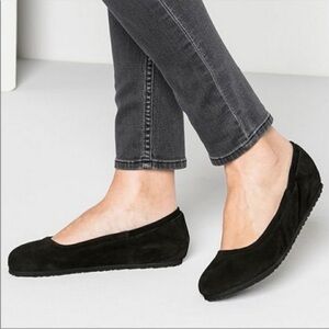 Birkenstock Celina II Suede black Ballerina Flats size EU 42 US 11